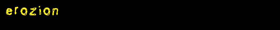 Erozion.ttf(字体效果展示)