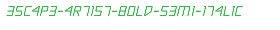 Escape-Artist-Bold-Semi-Italic.ttf
(Art font online converter effect display)