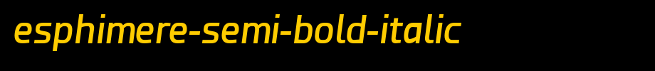 Esphimere-Semi-Bold-Italic.otf(字体效果展示)