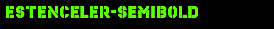 Estenceler-SemiBold.ttf(字体效果展示)