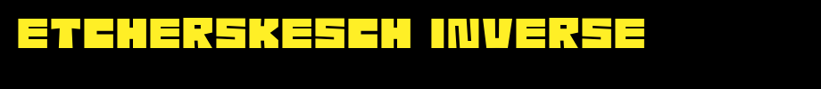 EtcherSkesch-Inverse.ttf(字体效果展示)