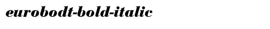 EuroBodT-Bold-Italic.ttf(字体效果展示)