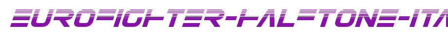 Eurofighter-Halftone-Italic.ttf
(Art font online converter effect display)