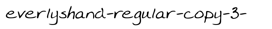EverlysHand-Regular-copy-3-.ttf
(Art font online converter effect display)