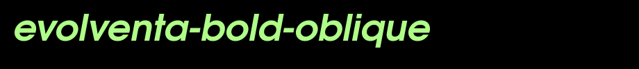 Evolventa-Bold-Oblique.ttf(艺术字体在线转换器效果展示图)