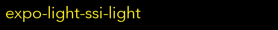 Expo-Light-SSi-Light.ttf(艺术字体在线转换器效果展示图)