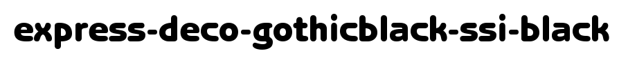 Express-Deco-GothicBlack-SSi-Black.ttf
(Art font online converter effect display)