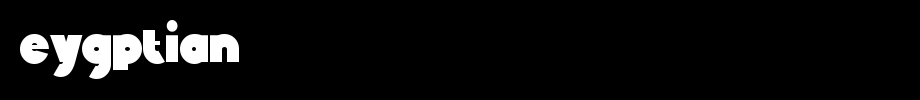 Eygptian.ttf(字体效果展示)