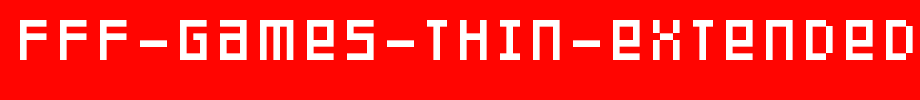 FFF-Games-Thin-Extended.ttf
(Art font online converter effect display)