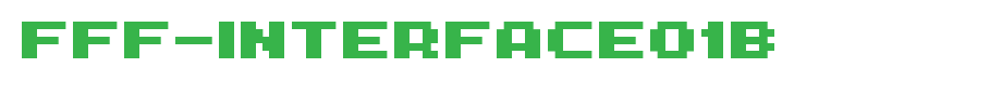 FFF-Interface01b.ttf(字体效果展示)