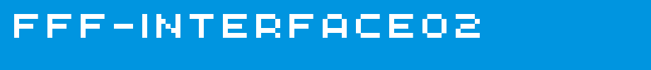 FFF-Interface02.ttf(艺术字体在线转换器效果展示图)