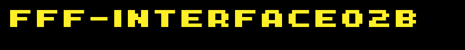 FFF-Interface02b.ttf(字体效果展示)