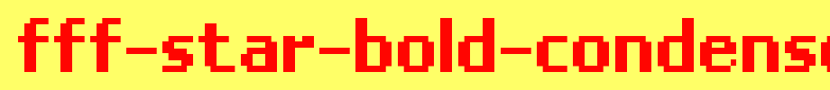 FFF-Star-Bold-Condensed.ttf
(Art font online converter effect display)