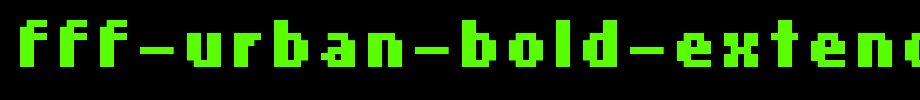 FFF-Urban-Bold-Extended.ttf
(Art font online converter effect display)
