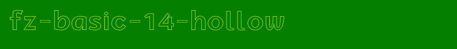 FZ-BASIC-14-HOLLOW.ttf
(Art font online converter effect display)