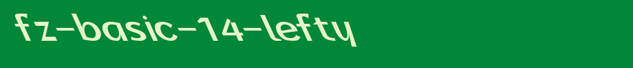 FZ-BASIC-14-LEFTY.ttf
(Art font online converter effect display)