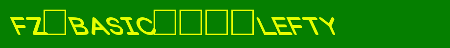 FZ-BASIC-31-LEFTY.ttf
(Art font online converter effect display)