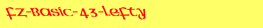 FZ-BASIC-43-LEFTY.ttf
(Art font online converter effect display)