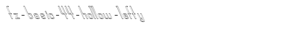 FZ-BASIC-44-HOLLOW-LEFTY.ttf
(Art font online converter effect display)