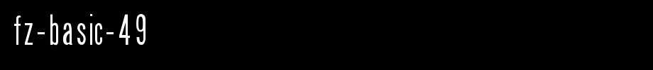 FZ-BASIC-49.ttf(艺术字体在线转换器效果展示图)