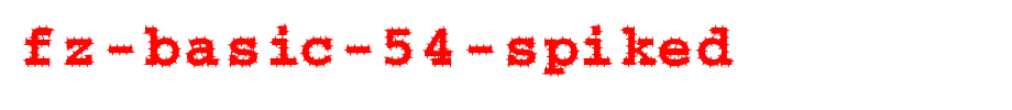 FZ-BASIC-54-SPIKED.ttf
(Art font online converter effect display)