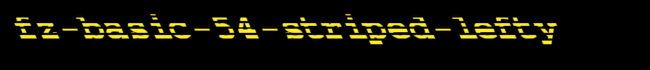 FZ-BASIC-54-STRIPED-LEFTY.ttf
(Art font online converter effect display)