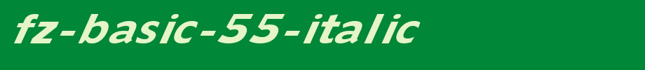 FZ-BASIC-55-ITALIC.ttf
(Art font online converter effect display)