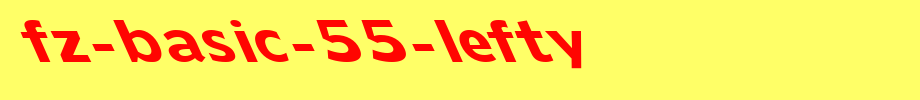 FZ-BASIC-55-LEFTY.ttf
(Art font online converter effect display)