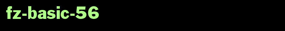 FZ-BASIC-56.ttf(艺术字体在线转换器效果展示图)