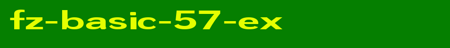 FZ-BASIC-57-EX.ttf(艺术字体在线转换器效果展示图)