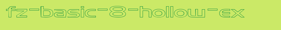 FZ-BASIC-8-HOLLOW-EX.ttf
(Art font online converter effect display)