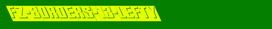 FZ-BORDERS-13-LEFTY.ttf(字体效果展示)