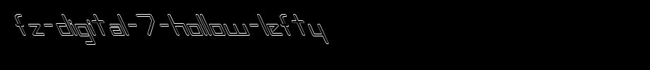 FZ-DIGITAL-7-HOLLOW-LEFTY.ttf
(Art font online converter effect display)