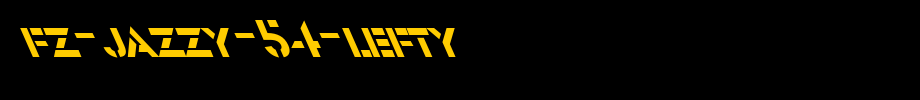 FZ-JAZZY-54-LEFTY.ttf(字体效果展示)