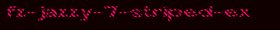 FZ-JAZZY-7-STRIPED-EX.ttf
(Art font online converter effect display)