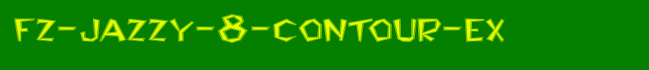 FZ-JAZZY-8-CONTOUR-EX.ttf
(Art font online converter effect display)