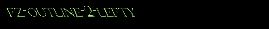 FZ-OUTLINE-2-LEFTY.ttf
(Art font online converter effect display)