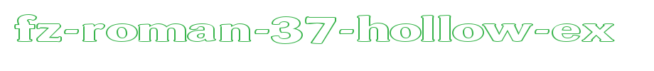 FZ-ROMAN-37-HOLLOW-EX.ttf
(Art font online converter effect display)