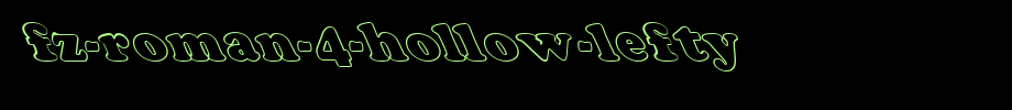 FZ-ROMAN-4-HOLLOW-LEFTY.ttf
(Art font online converter effect display)
