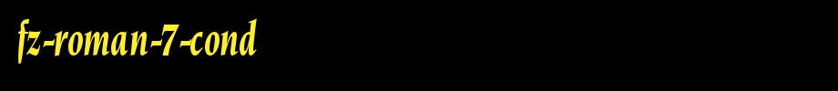FZ-ROMAN-7-COND.ttf
(Art font online converter effect display)