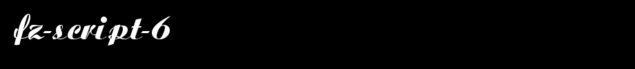 FZ-SCRIPT-6.ttf(艺术字体在线转换器效果展示图)