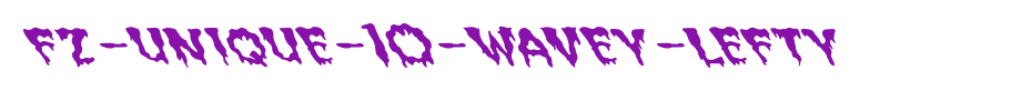 FZ-UNIQUE-10-WAVEY-LEFTY.ttf
(Art font online converter effect display)