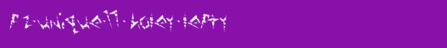 FZ-UNIQUE-17-HOLEY-LEFTY.ttf
(Art font online converter effect display)