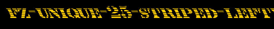 FZ-UNIQUE-25-STRIPED-LEFTY.ttf
(Art font online converter effect display)
