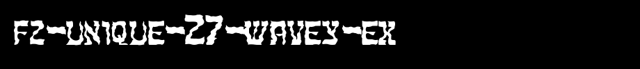FZ-UNIQUE-27-WAVEY-EX.ttf
(Art font online converter effect display)