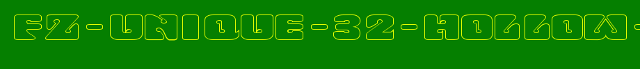 FZ-UNIQUE-32-HOLLOW-EX.ttf
(Art font online converter effect display)