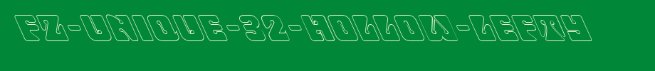 FZ-UNIQUE-32-HOLLOW-LEFTY.ttf
(Art font online converter effect display)