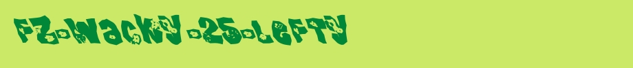 FZ-WACKY-25-LEFTY.ttf
(Art font online converter effect display)