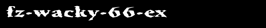 FZ-WACKY-66-EX.ttf
(Art font online converter effect display)