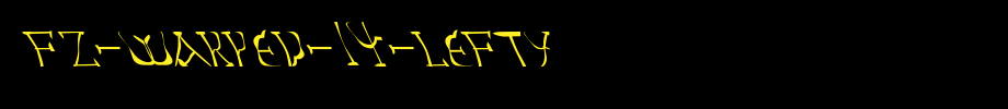 FZ-WARPED-14-LEFTY.ttf
(Art font online converter effect display)